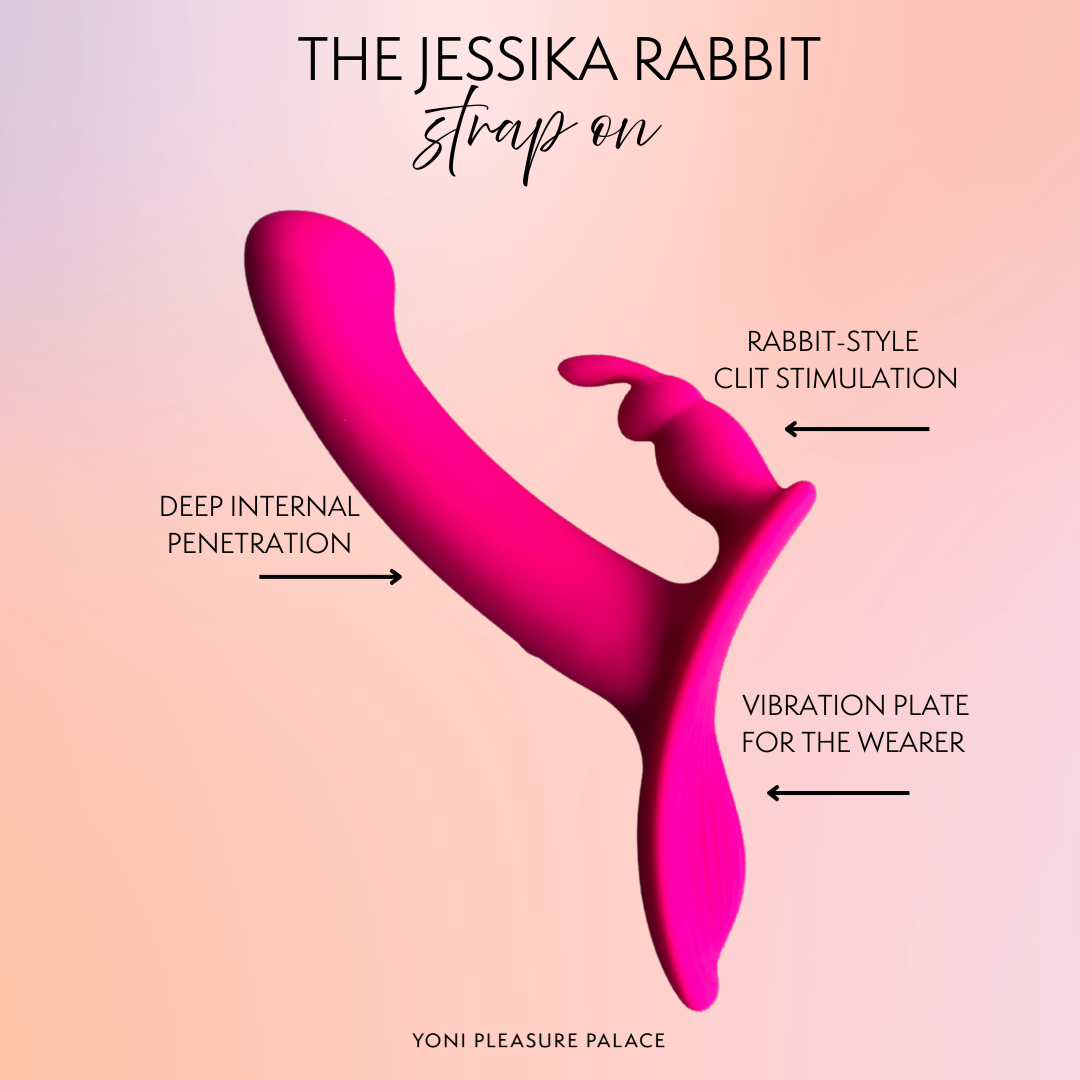 The Jessika Rabbit Strap-On & Harness - Dual Stimulation